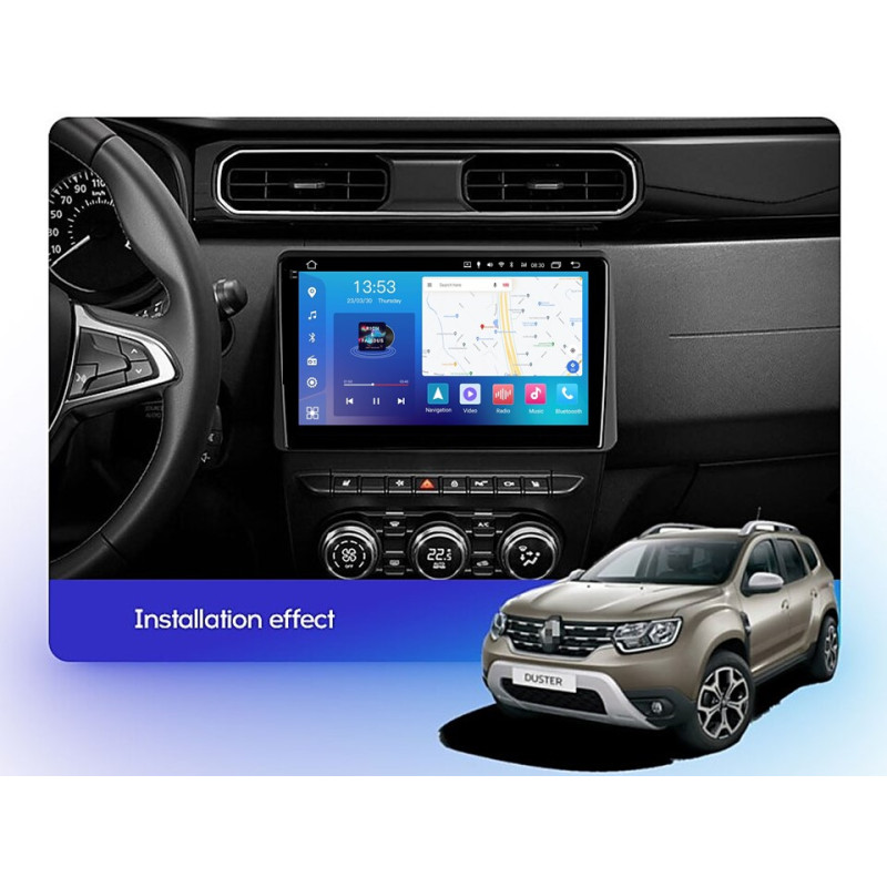 Android head unit FORS.auto FS 2 PRO for Renault Duster (2+32Gb, 10") 2018-2020