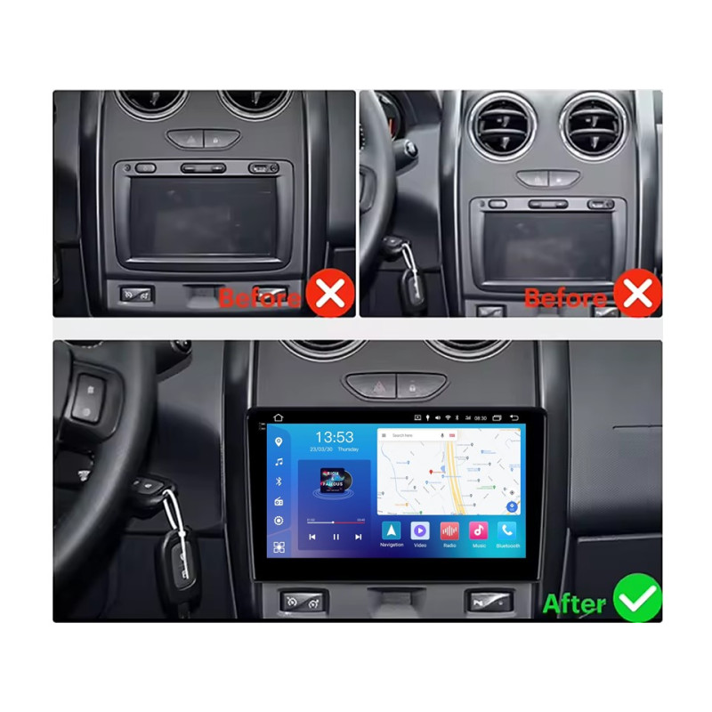 Android head unit FORS.auto FS 6 MAX for Renault Duster (6+128Gb, 9") 2014-2017