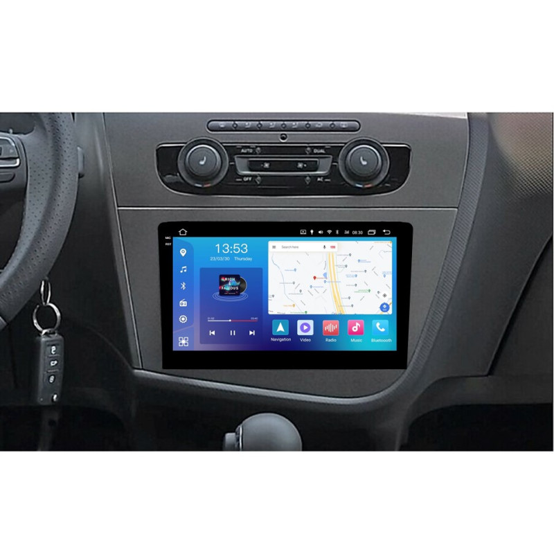 Android head unit FORS.auto FS 6 MAX for Seat Leon (6+128Gb, 9") 2005-2012