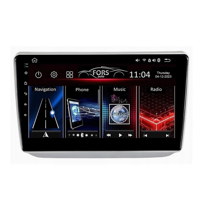 Android head unit FORS.auto FS 1 LITE for Skoda Fabia (1+32Gb, 10") 2007-2014