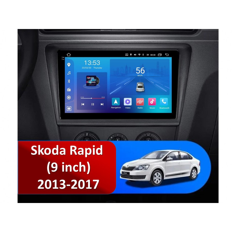 Android head unit FORS.auto FS 2 ULTRA for Skoda Rapid (2+32Gb, 9") 2013-2017