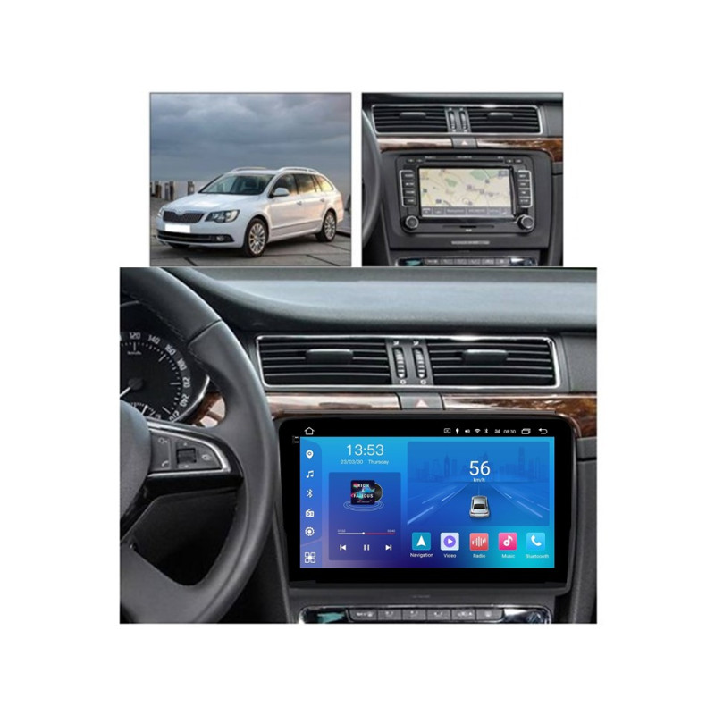 Android head unit FORS.auto FS 2 ULTRA for Skoda Superb (2+32Gb, 10") 2008-2015