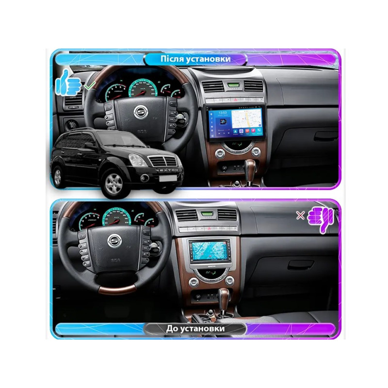 Magallanes de fábrica FORS.auto FS 4 MAX para SsangYong Rexton (4 + 32 GB, 9