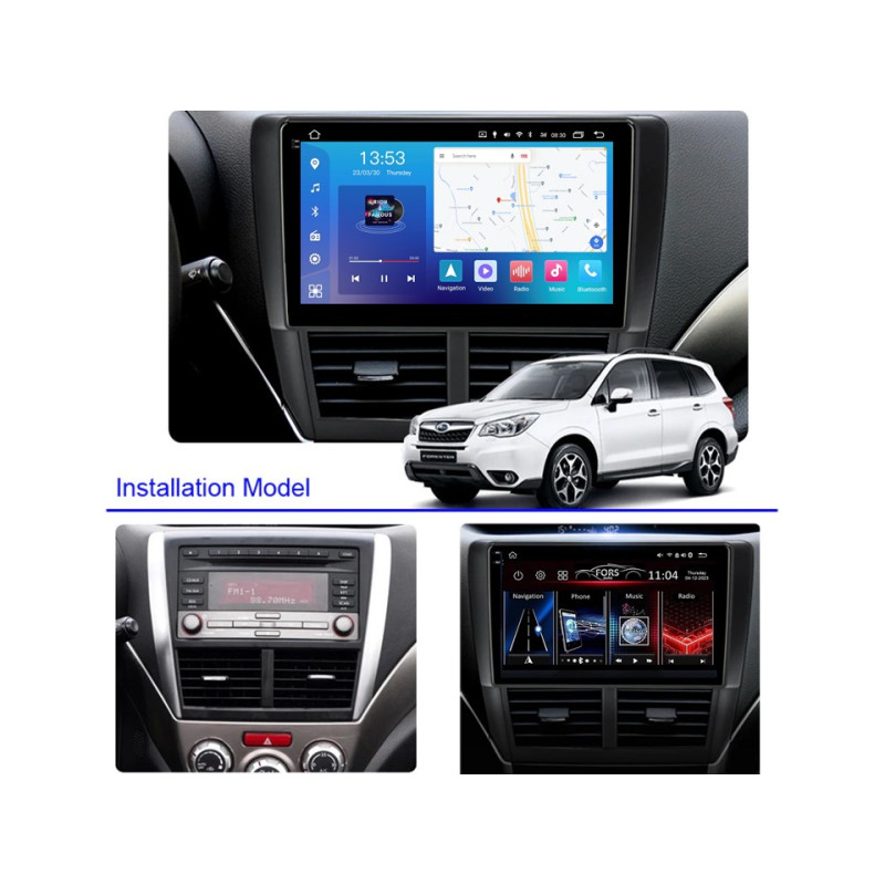 Android head unit FORS.auto FS 2 PRO for Subaru Forester (2+32Gb, 9") 2008-2012