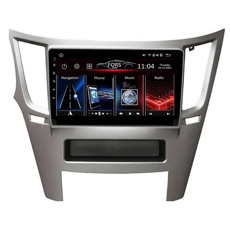 Android head unit FORS.auto FS 1 LITE for Subaru Legacy/Outback (1+32Gb, 9") 2009-2015