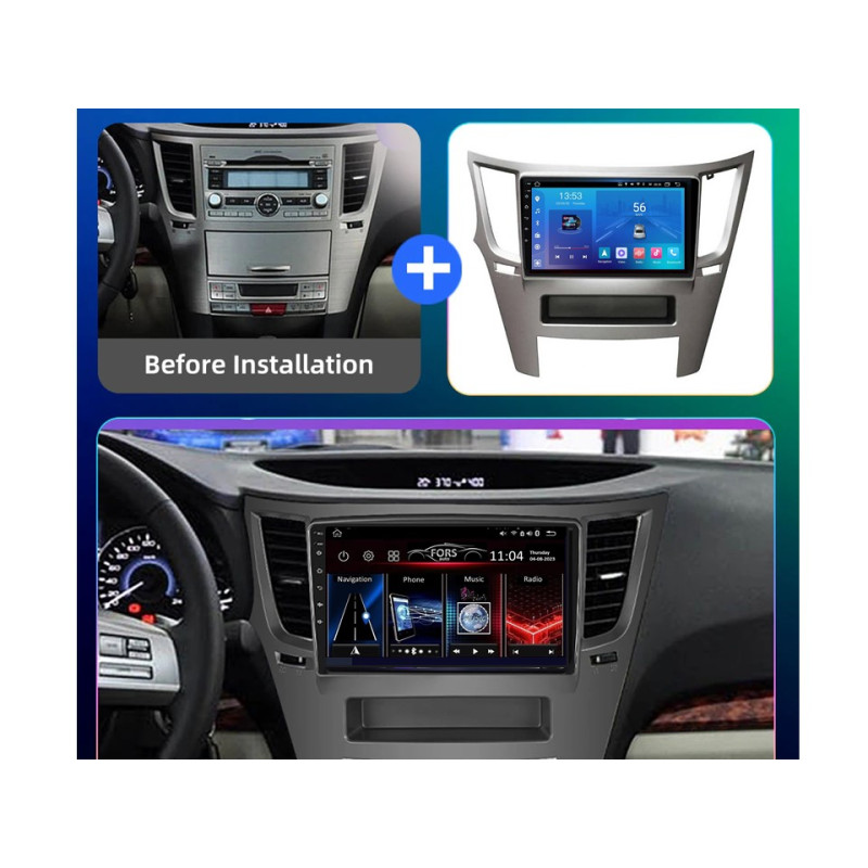 Android head unit FORS.auto FS 1 LITE for Subaru Legacy/Outback (1+32Gb, 9") 2009-2015