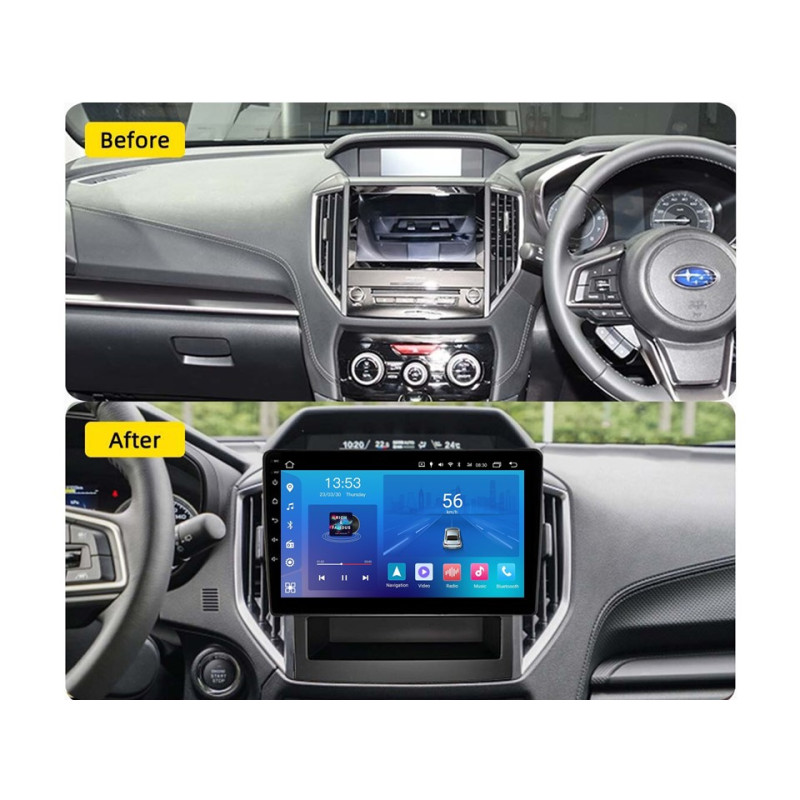 Android head unit FORS.auto FS 1 LITE for Subaru Impreza/Forester (1+32Gb, 9") 2017-2020