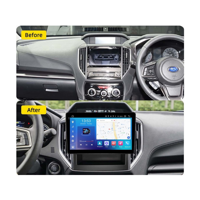 Android head unit FORS.auto FS 4 PRO for Subaru Impreza/Forester (4+64Gb, 9") 2017-2020