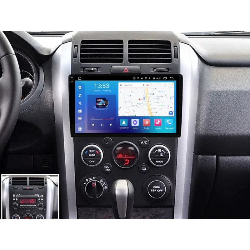 Android head unit FORS.auto FS 4 MAX Qled for Suzuki Grand Vitara (4+32Gb, 9") 2005-2015