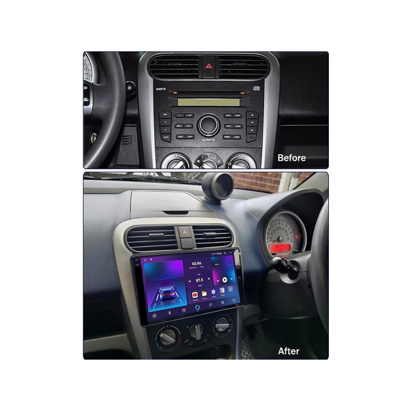 Android head unit FORS.auto FS 4 MAX Qled for Suzuki Splash/Ritz (4+32Gb, 9") 2008-2012