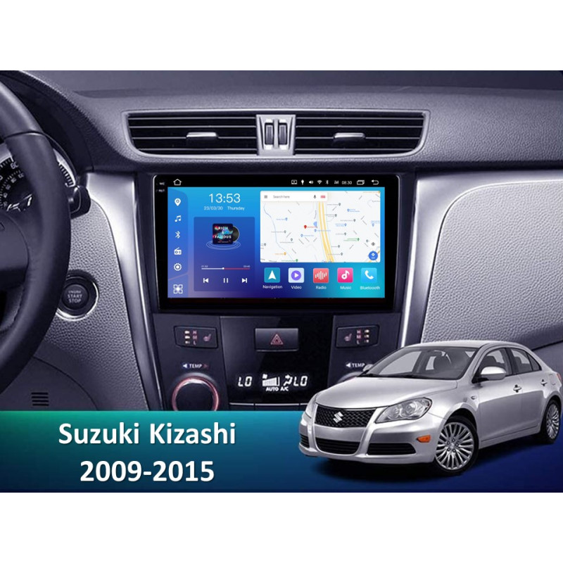 Android head unit FORS.auto FS 4 MAX Qled for Suzuki Kizashi (4+32Gb, 9") 2009-2015
