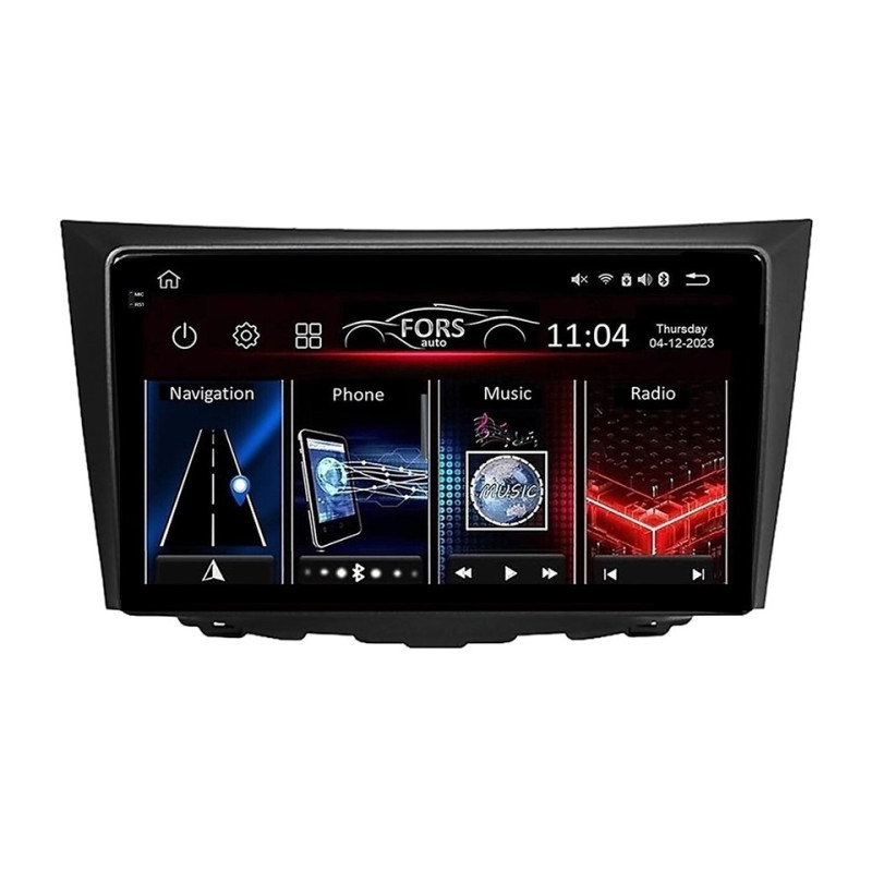 Android head unit FORS.auto FS 4 MAX for Suzuki Kizashi (4+32Gb, 9") 2009-2015