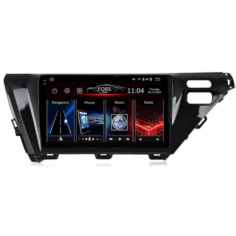 Android head unit FORS.auto FS 4 MAX QLed for Toyota Camry (4+32Gb, 10") 2018+