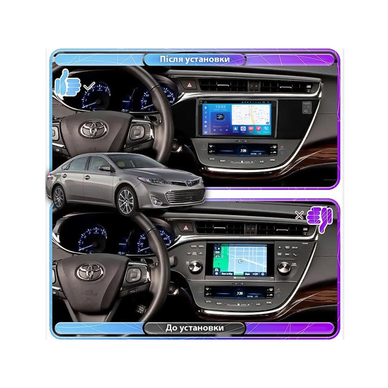 Android head unit FORS.auto FS 4 MAX QLed for Toyota Avalon (4+32Gb, 9") 2012-2015
