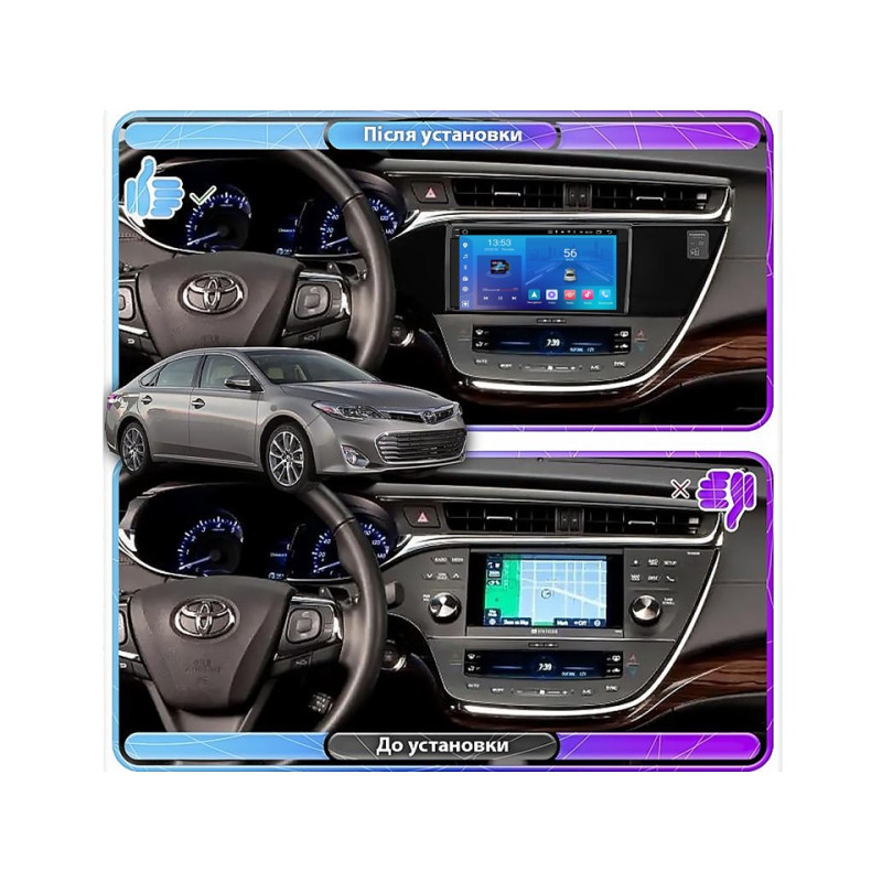 Android head unit FORS.auto FS 2 ULTRA for Toyota Avalon (2+32Gb, 9") 2012-2015