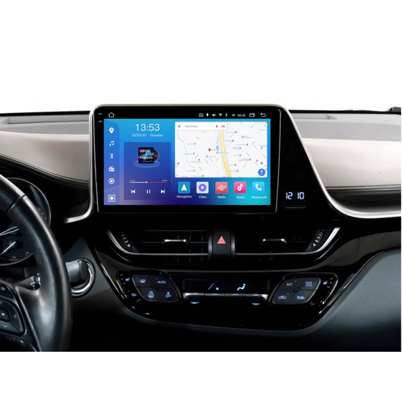 Android head unit FORS.auto FS 2 PRO for Toyota Izoa/C-HR (2+32Gb, 9", LHD, low-end) 2016-2020