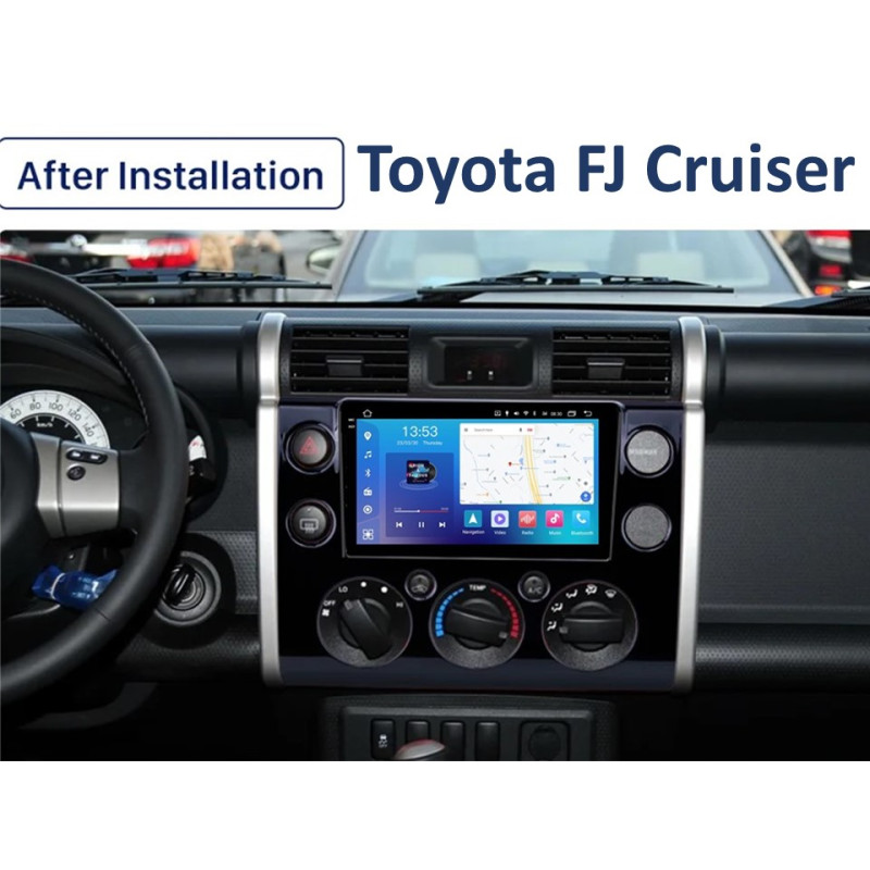 Android head unit FORS.auto FS 4 MAX QLed for Toyota FJ Cruiser (4+32Gb, 9") 2006-2020