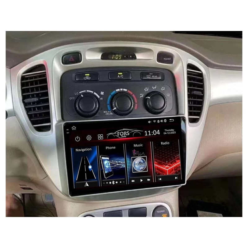 Android head unit FORS.auto FS 2 ULTRA for Toyota Highlander (2+32Gb, 9") 2000-2007