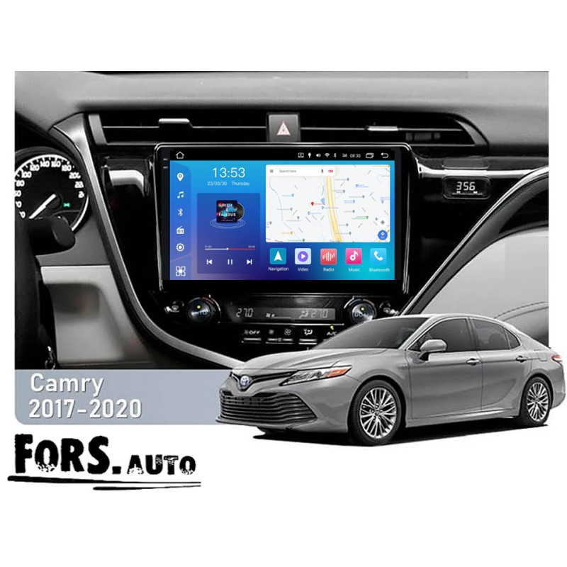 Android head unit FORS.auto FS 4 PRO  for Toyota Camry (4+64Gb, 10") 2018+