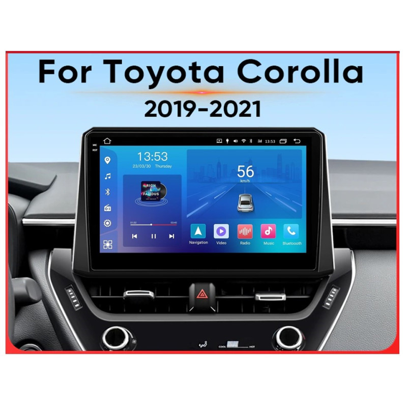 Android head unit FORS.auto FS 2 ULTRA for Toyota Corolla (2+32Gb, 10") 2019-2021