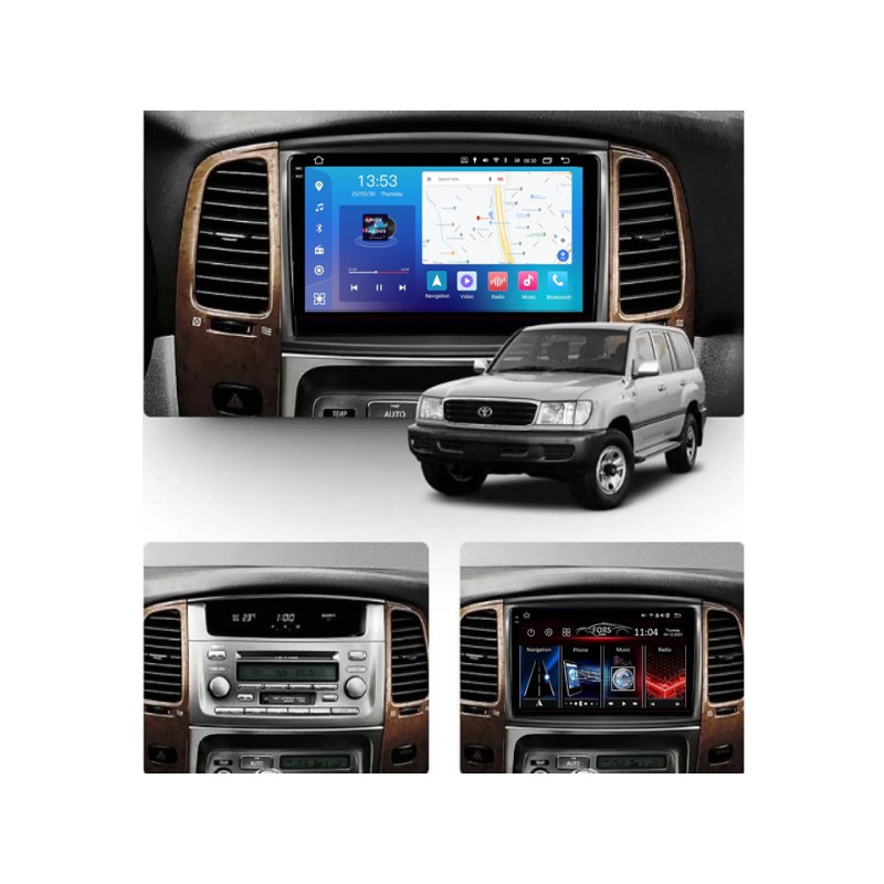 Radio Android FORS.auto FS 4 MAX  Toyota Land Cruiser 100 GX (4+32Gb, 9
