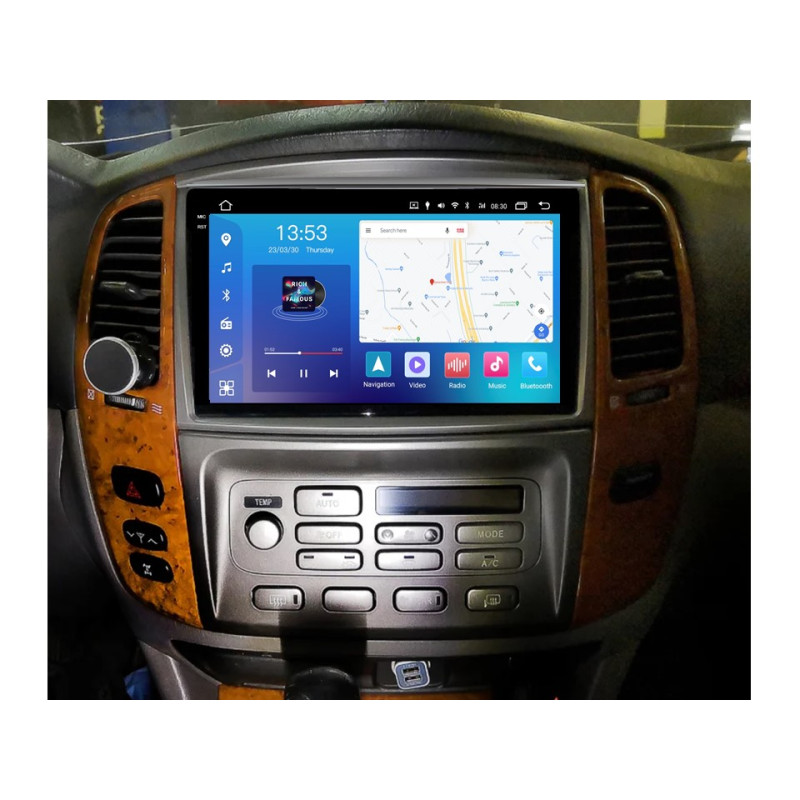 Android head unit FORS.auto FS 4 MAX QLed for Toyota Land Cruiser 100 VX-R (4+32Gb, 10") 2003-2007