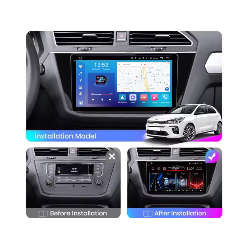 Android head unit FORS.auto FS 6 MAX for Volkswagen Tiguan (6+128Gb, 10") 2016-2020