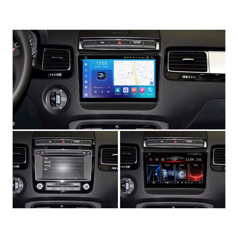 Android head unit FORS.auto FS 4 MAX for Volkswagen Touareg (4+32Gb, 9") 2011-2017