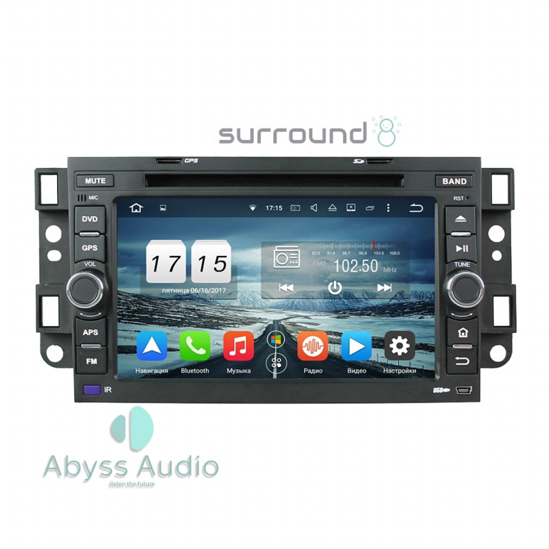 Android head unit Abyss Audio for Chevrolet Aveo 2002-2011