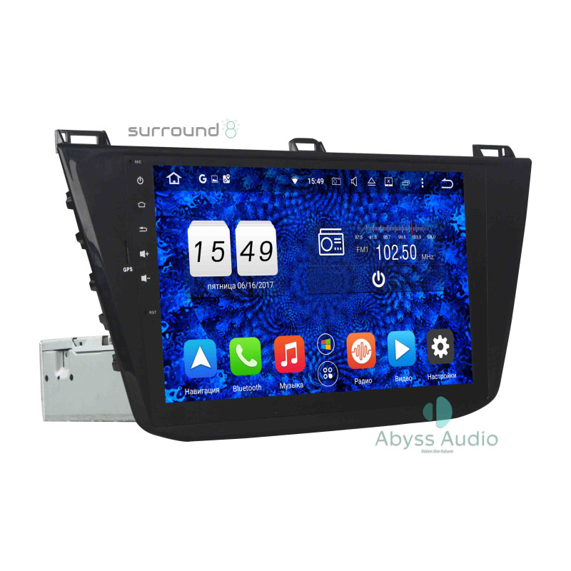 Android head unit Abyss Audio for Volkswagen Tiguan 2016