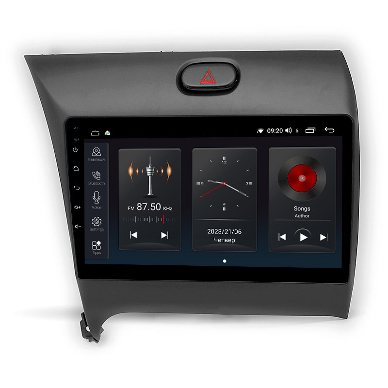 Android head unit Abyss Audio SP-0198 for KIA CRERATO (Climate Control) 2017+