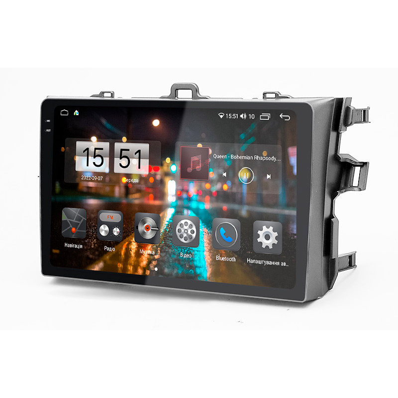Android head unit Abyss Audio QXR-9152 for Toyota Corolla E140 2007-2010