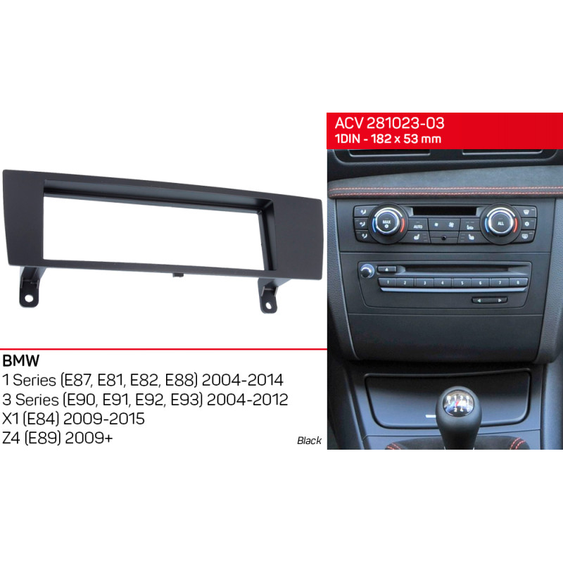 Adapter frame for BMW 1 Series, 3 Series, X1, Z4 ACV 281023-03