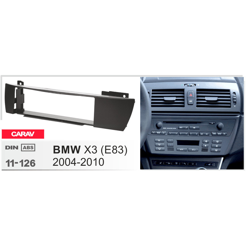 Přechodová ráma pro BMW X3 (E83) Carav 11-126