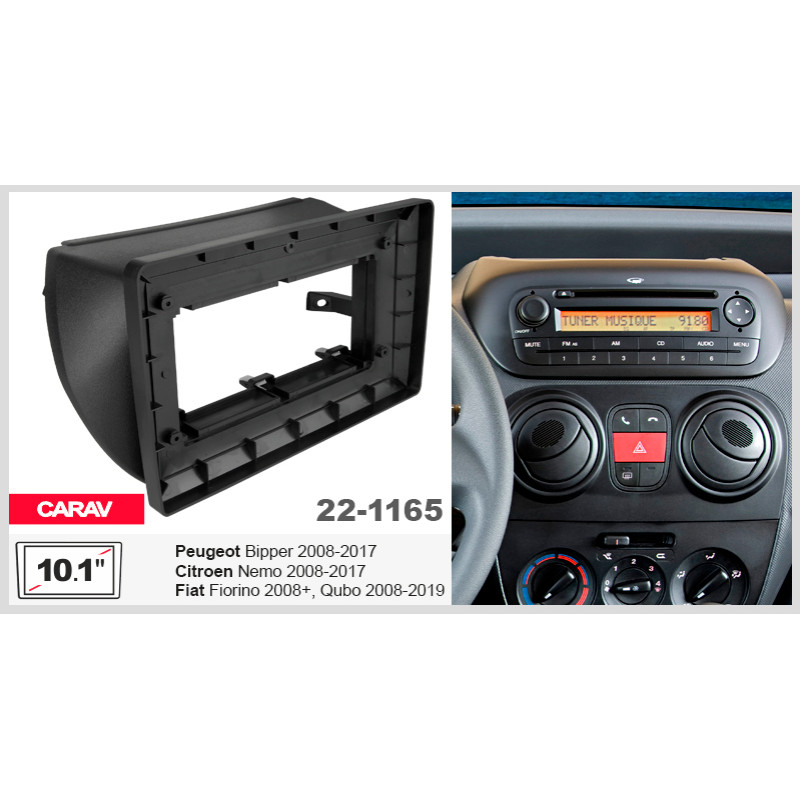 Adapter frame for Fiat Fiorino, Qubo, Citroen Nemo, Peugeot Bipper Carav 22-1165