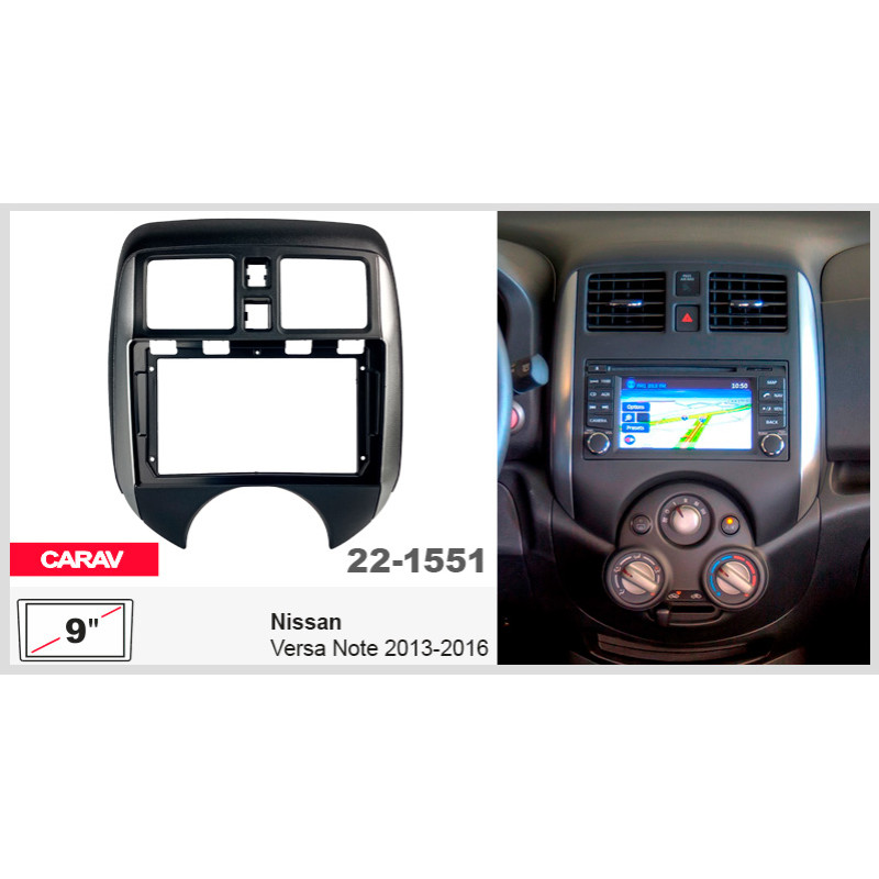 Adapter frame for Nissan Versa Note Carav 22-1551