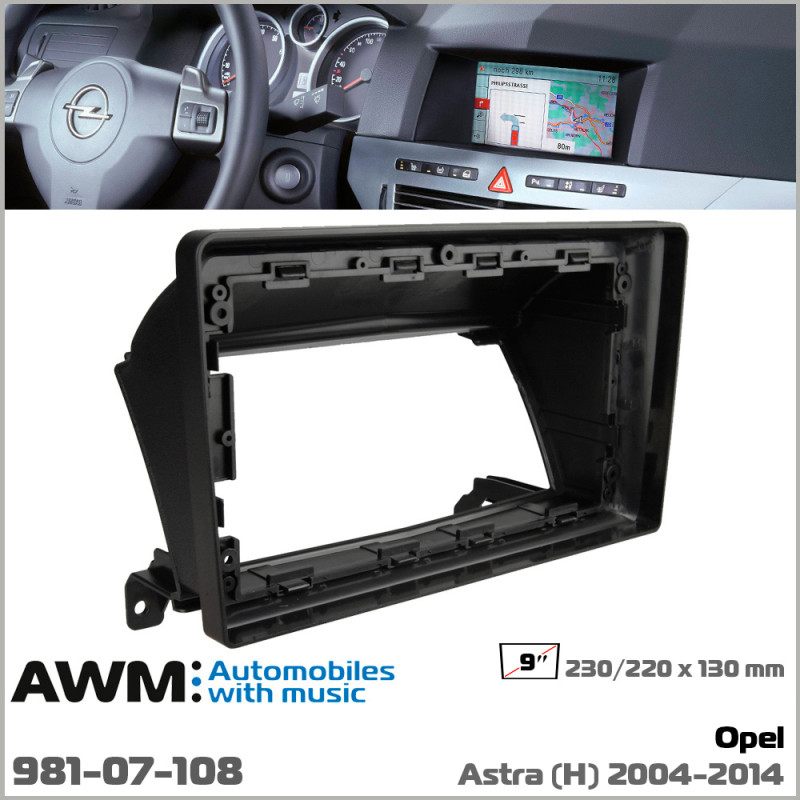 Adapter frame for Opel Astra AWM 981-07-108