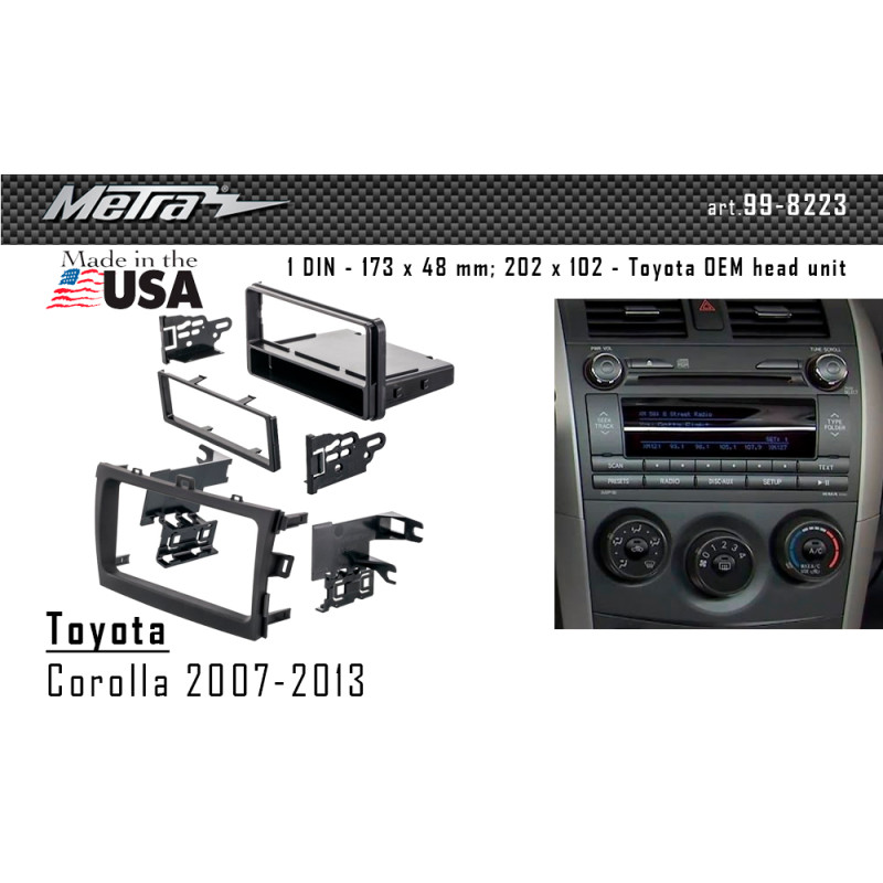 Ramka przejściowa do Toyoty Corolla Metra (99-8223)