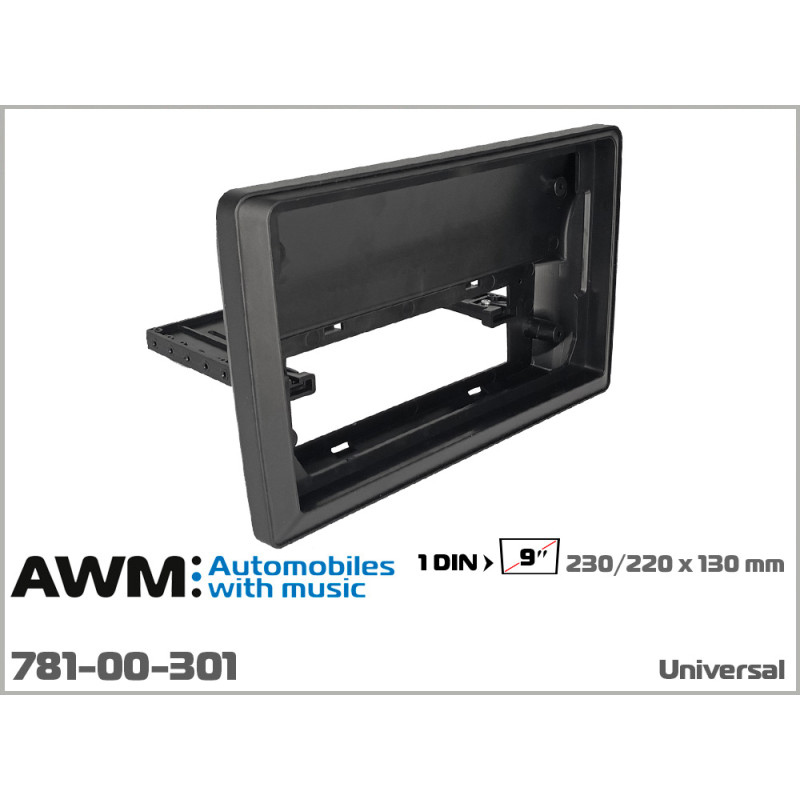 Universal adapter frame 1 DIN for 9" AWM 781-00-301
